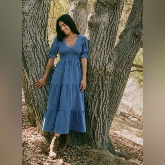 New York & Company Dresses & Skirts - Denim maxi dress